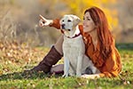 Hund und Frau